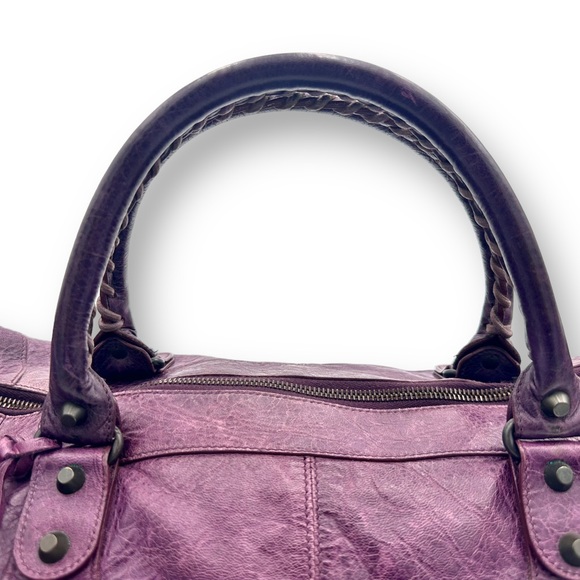 Balenciaga Work Bag Duffle Travel Jumbo Moto City Tote w Mirror - Picture 2 of 15